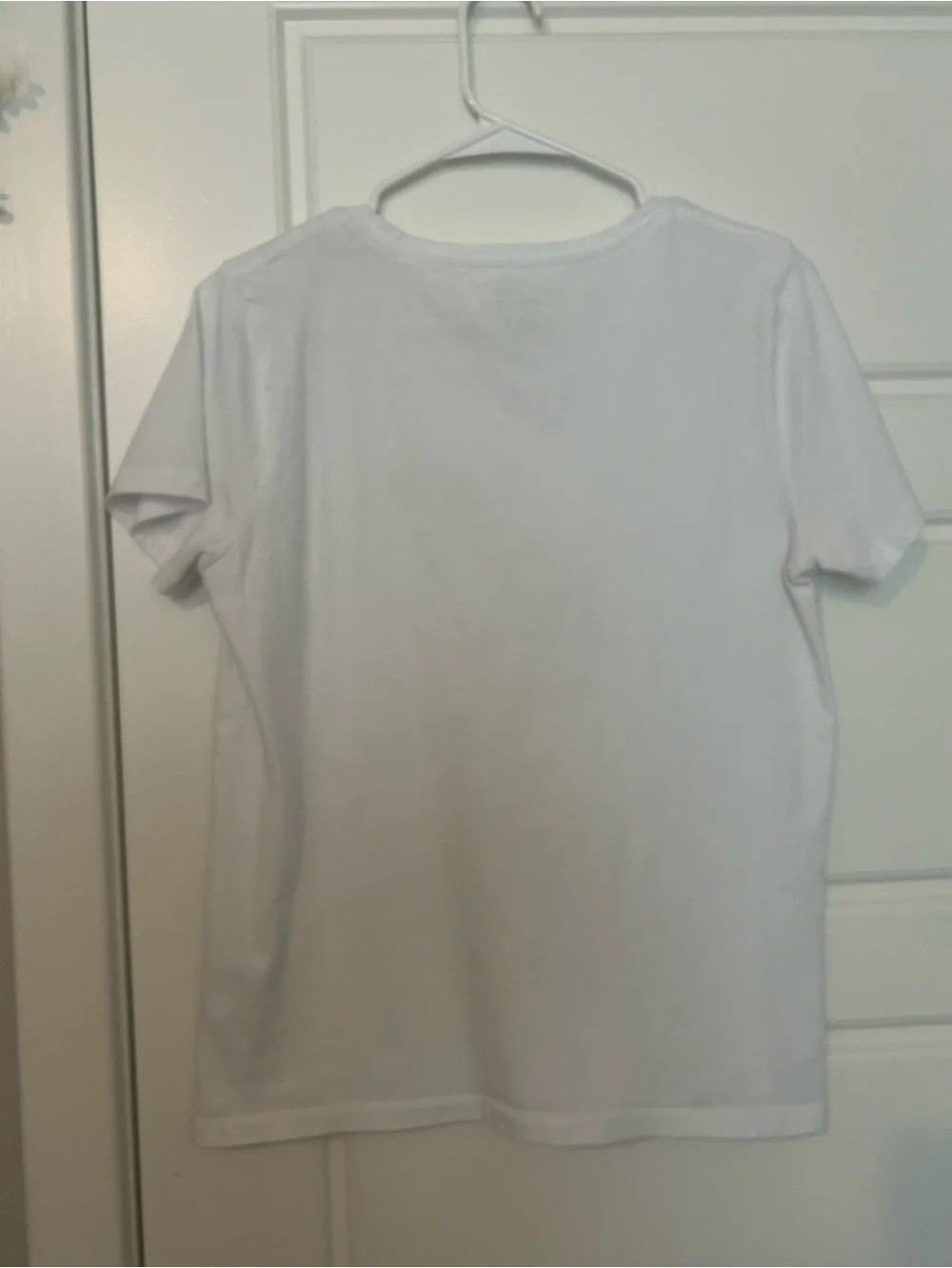 J.Crew White 'Cheers!' Graphic Collectors Tee with Gold Print Size M